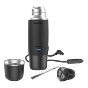 Termo Electrico Peabody Negro Mate Y Bombilla 500ml