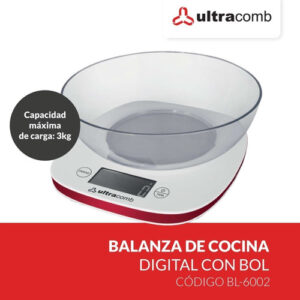 BALANZA DE COCINA ULTRACOMB 3KG